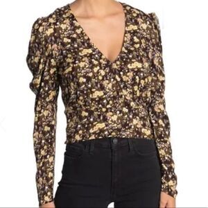 AFRM X Nordstrom Floral Blouse Small